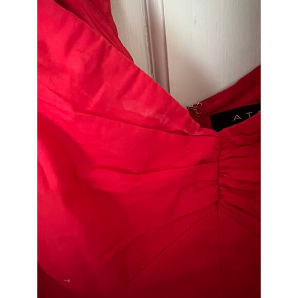 Anthropologie ATSU Dress Red Off-The-Shoulder Red Maxi Dress - Picture 7 of 15
